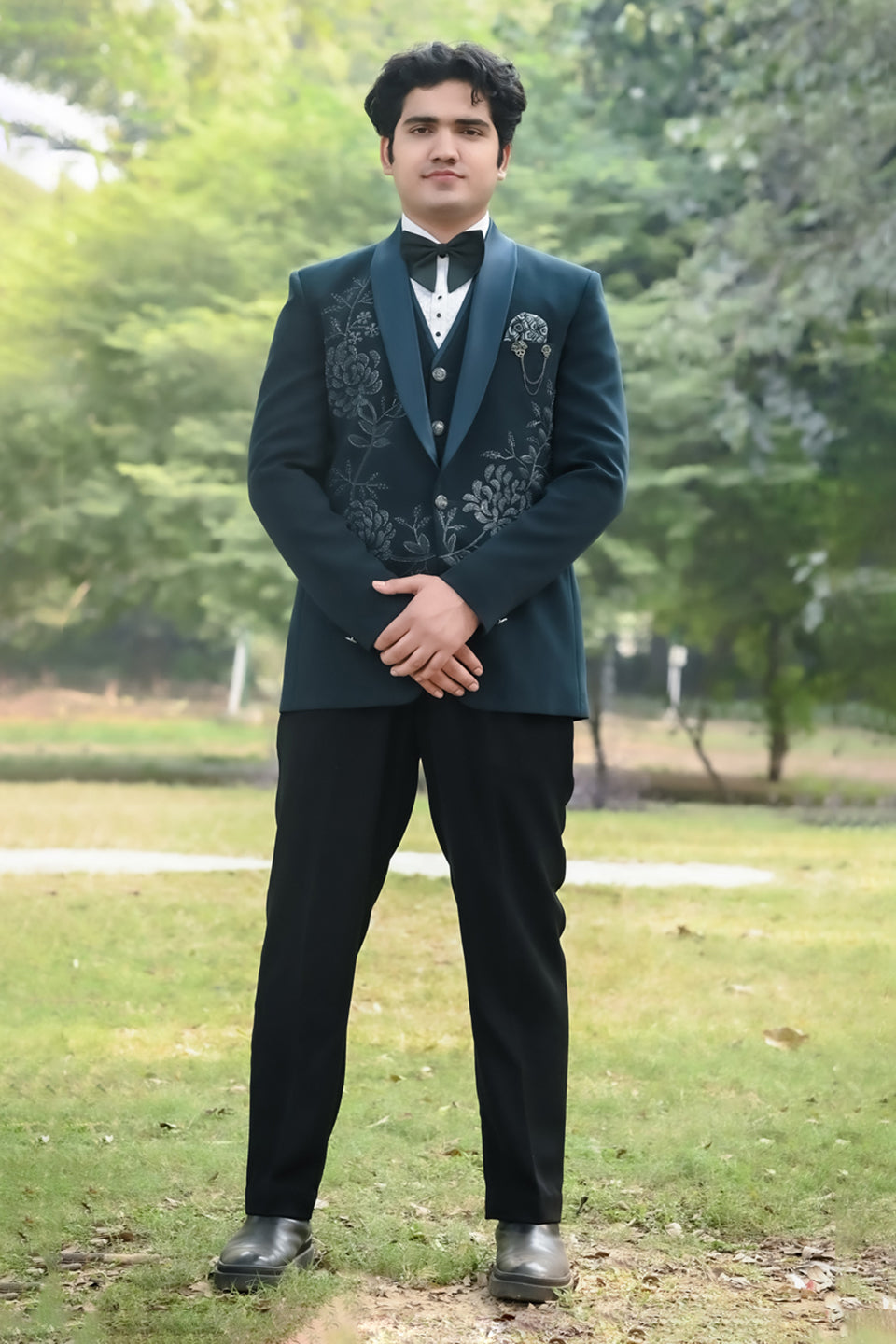 Japanese Fabric Handcrafted Tuxedo