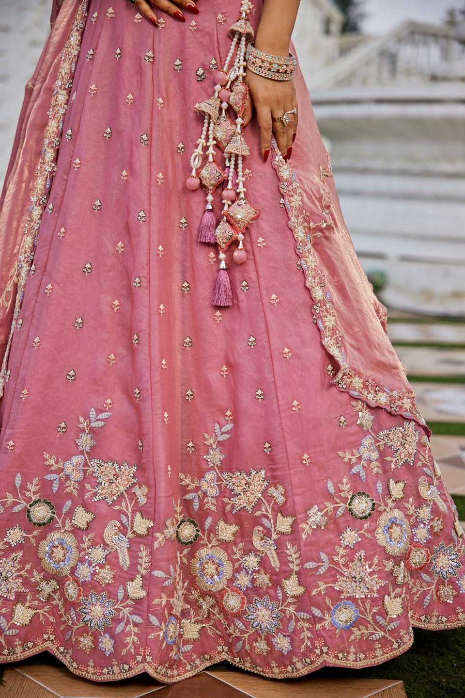 Gulabi Sitara Shimmer Lehenga Set