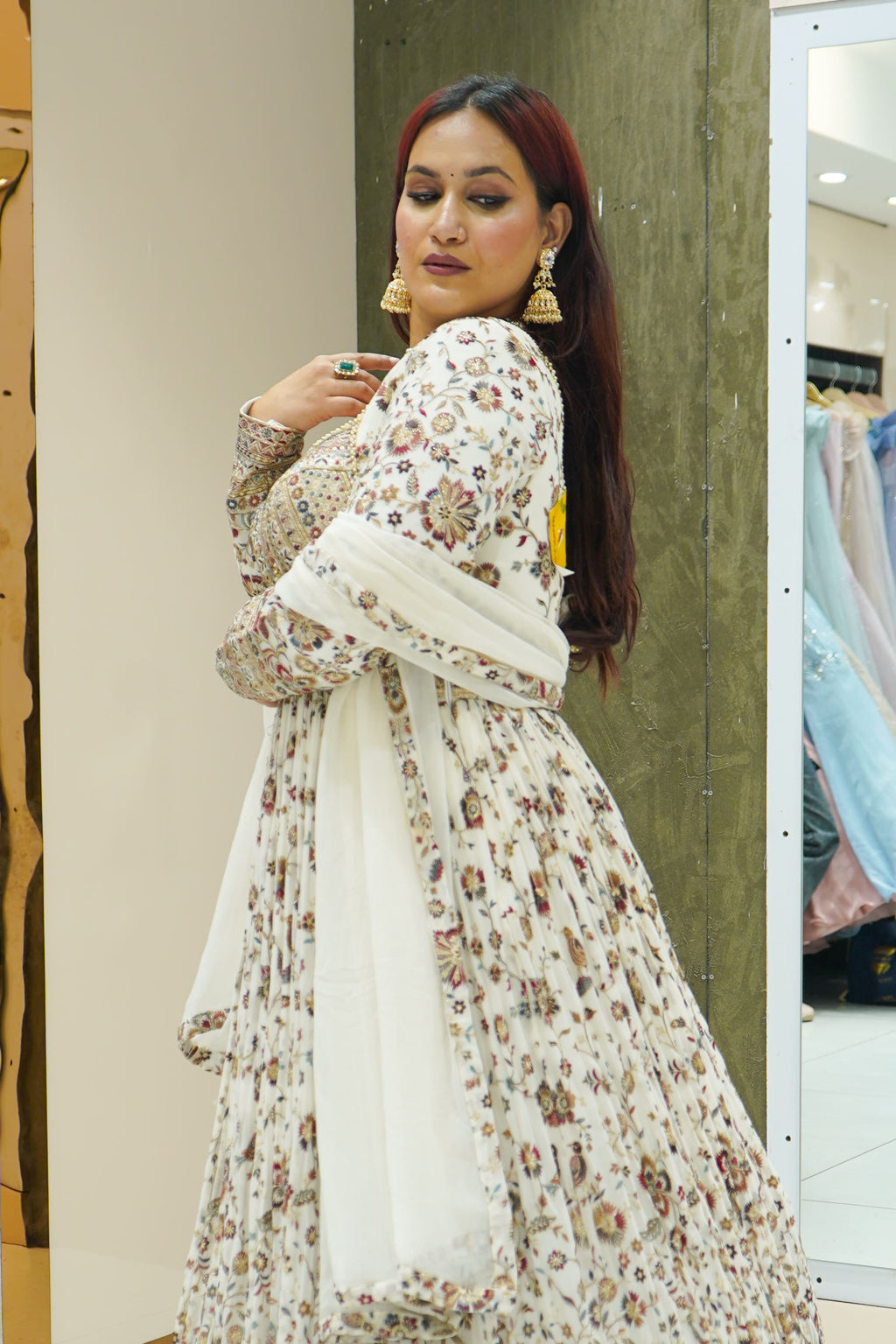 Kashmiri Kadhai Anarkali Suit