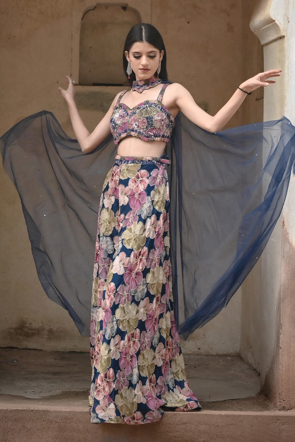 Kat Dana Handwork Indo-Western