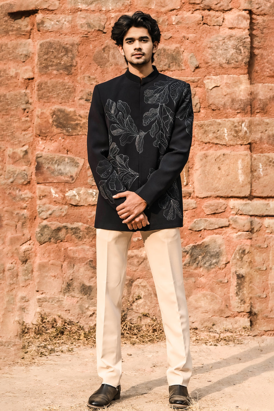 Japanese Fabric Jodhpuri Bandhgala